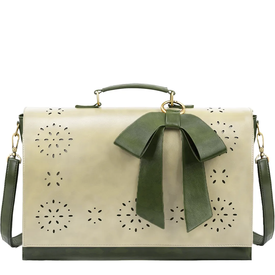 Pocketful Of Sunshine Messenger 17" - Green-Beige