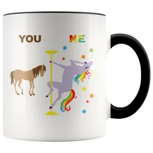 Pole Dancing Unicorn Mug I'm Fabulous Rainbow Coffee Cup Funny Gay Pride Gifts for Men & Women