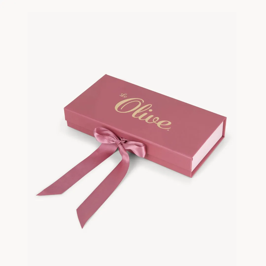 Poop Bag Holder Leather Red