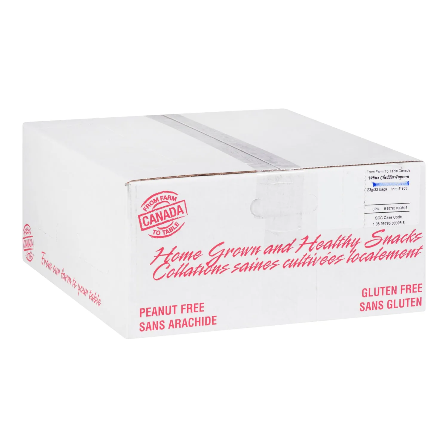 Popcorn Cheddar White - 32 x 23 g - From Farm To Ta - Restaurant and Foodservice Ingredients - Canadian Distribution