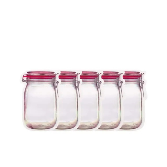 Portable Reusable Mason Jar Bags