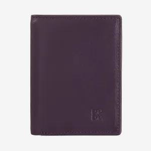 Portafoglio Slim da Uomo Dudu Bags Rodi in Pelle con RFID Deep Purple