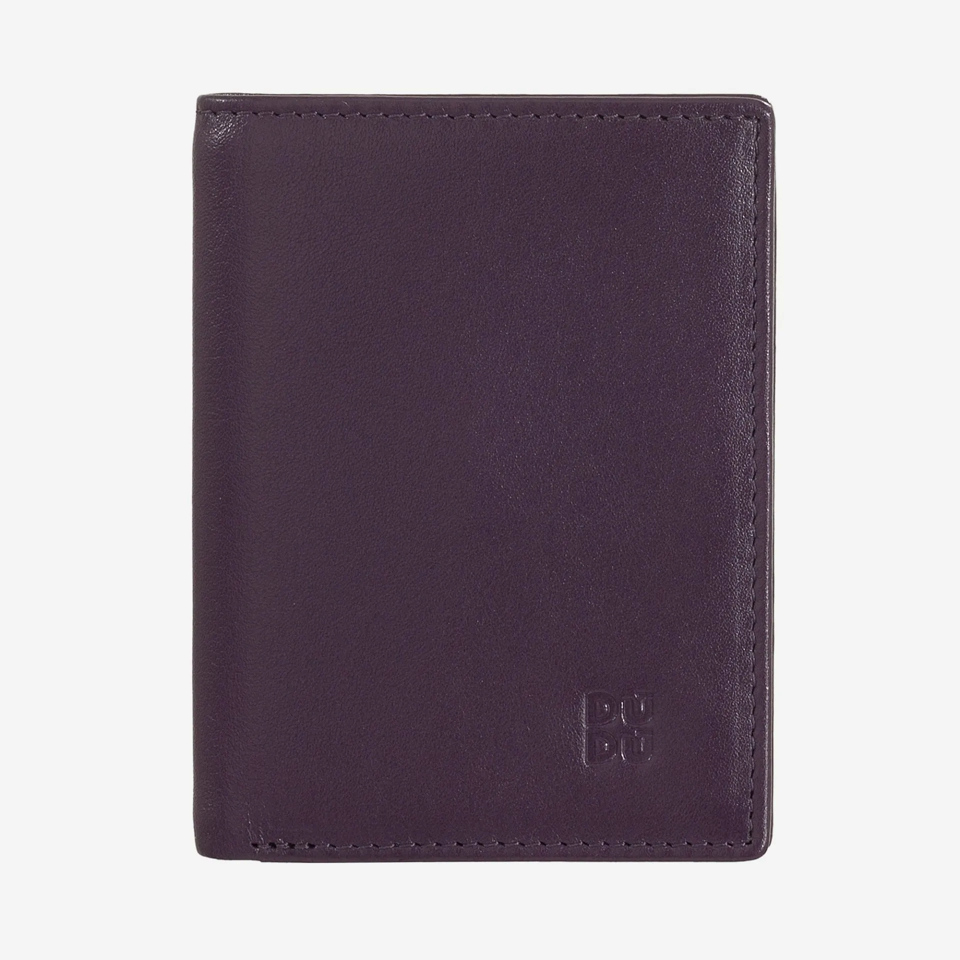 Portafoglio Slim da Uomo Dudu Bags Rodi in Pelle con RFID Deep Purple