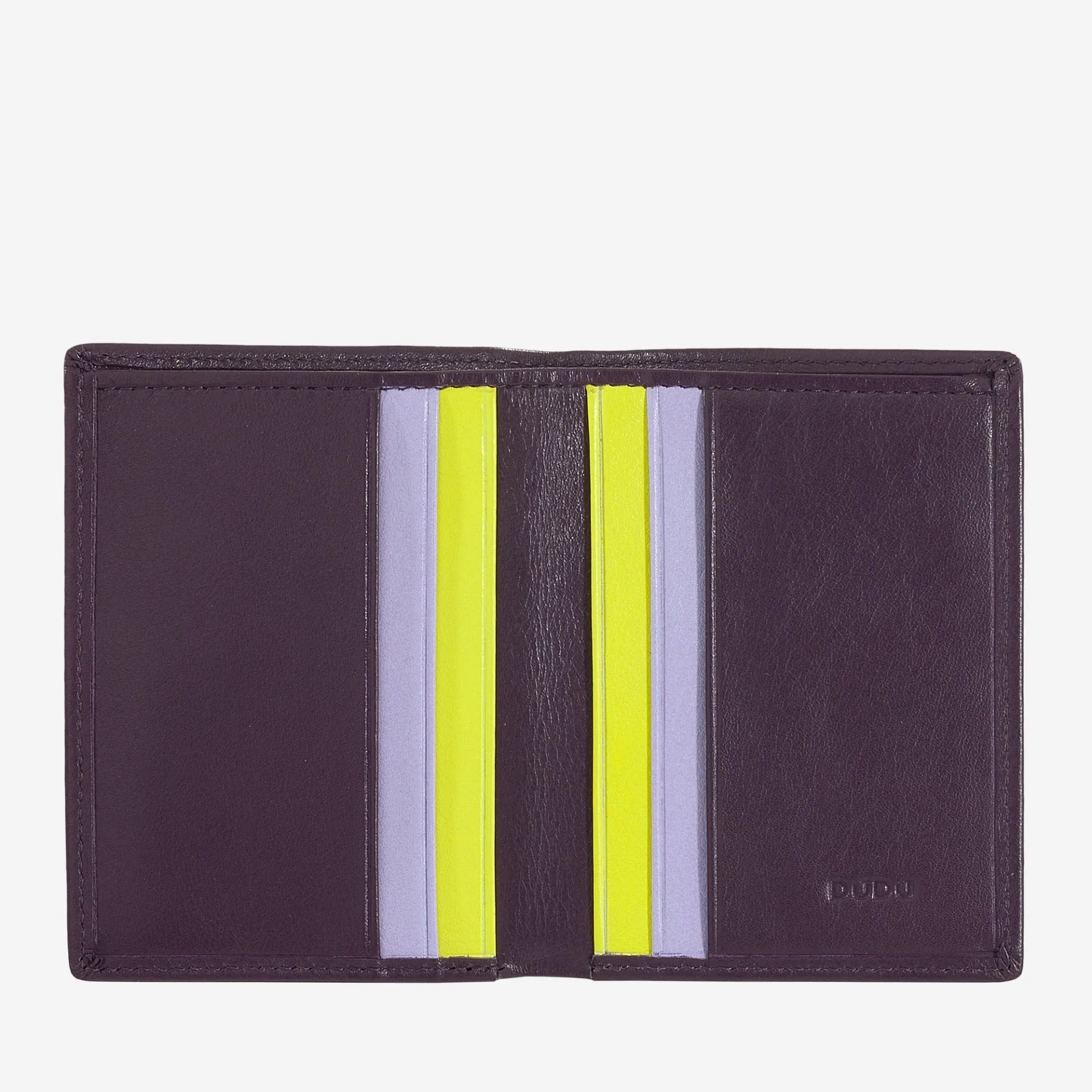 Portafoglio Slim da Uomo Dudu Bags Rodi in Pelle con RFID Deep Purple
