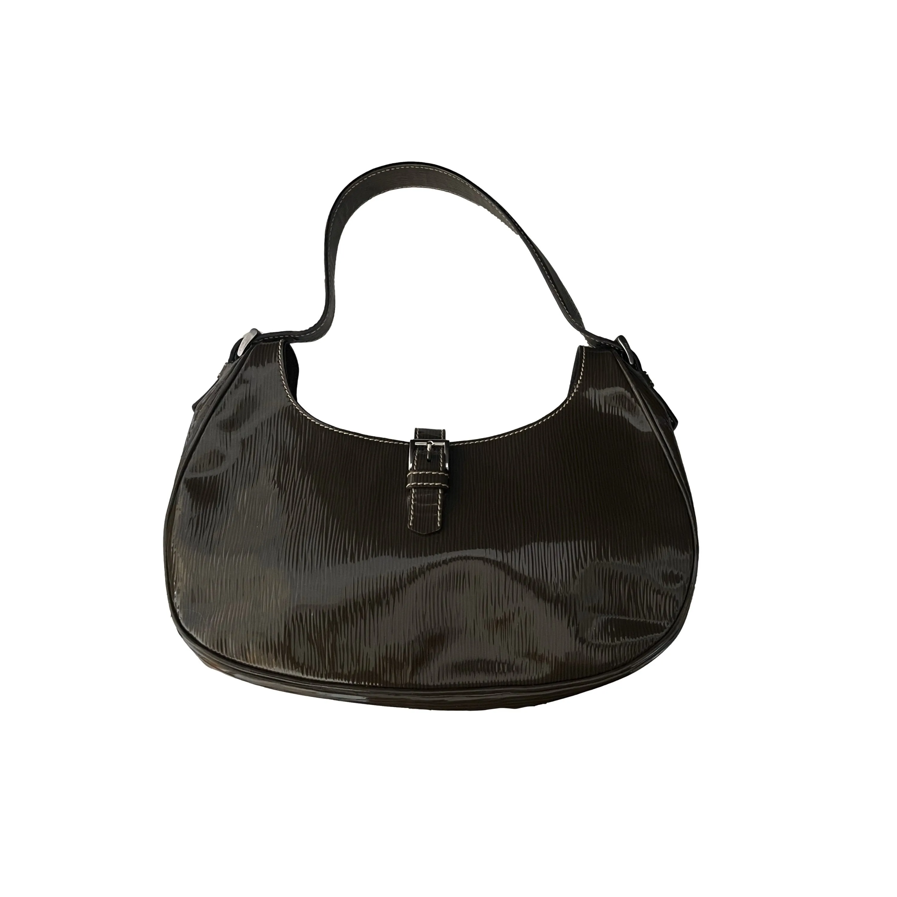 Prada Olive Logo Shoulder Bag