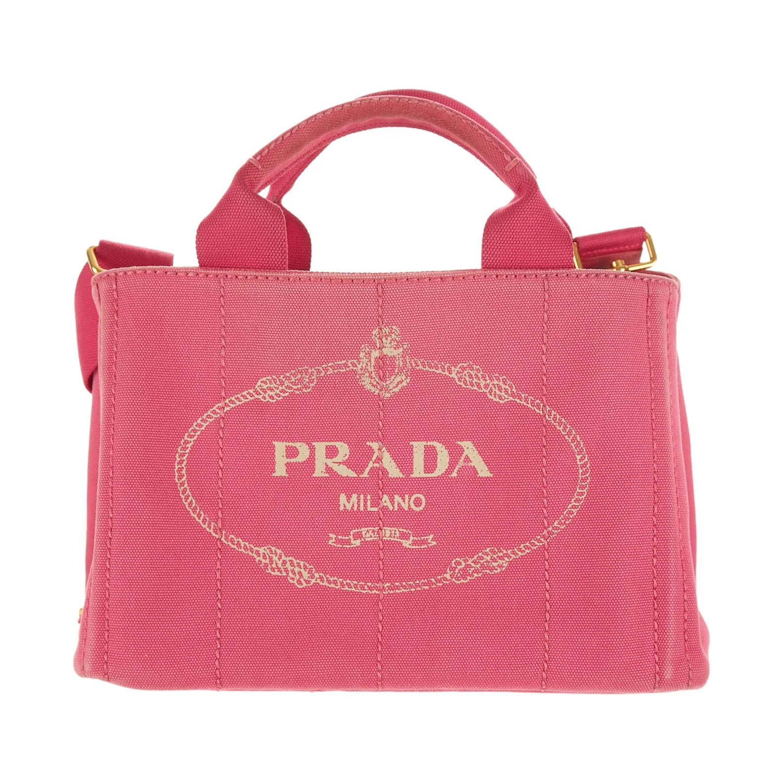 Prada Pink Canapa Tote