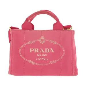Prada Pink Canapa Tote