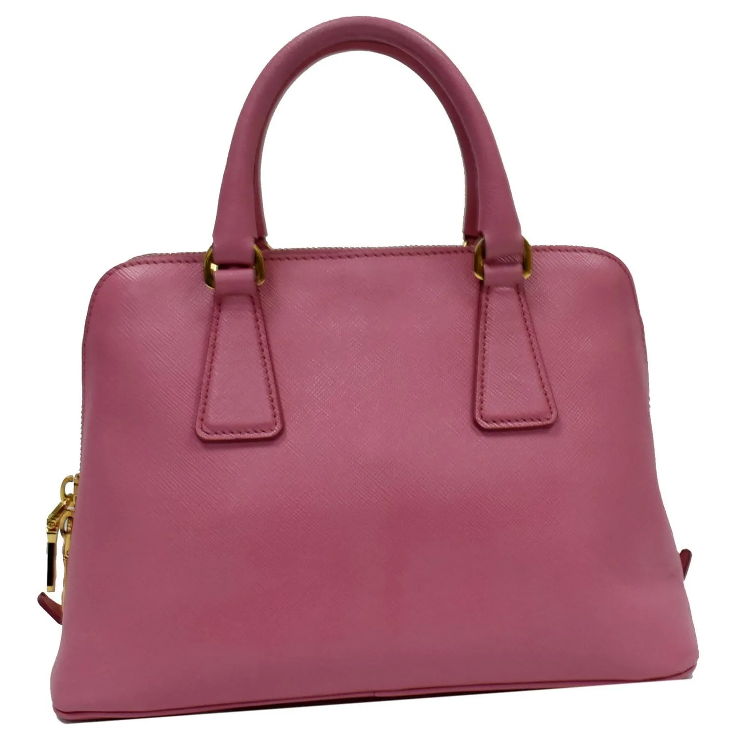 PRADA Promenade Mini Saffiano Leather Satchel Bag Pink