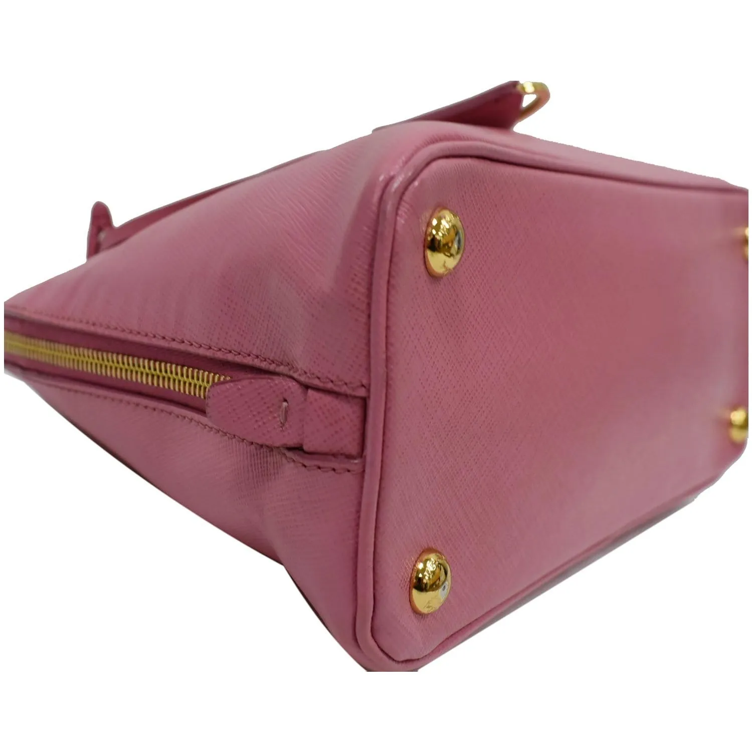 PRADA Promenade Mini Saffiano Leather Satchel Bag Pink