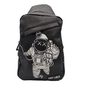 PREMIUM SAFFIANO LEATHER SHOULDER BAG l GET LOST ASTRONAUT