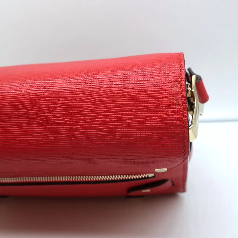 Proenza Schouler PS11 Classic Shoulder Bag Red Linosa Leather Crossbody Satchel