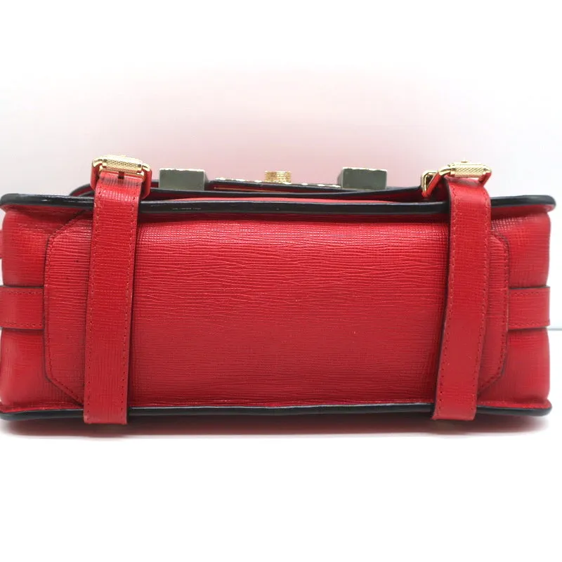 Proenza Schouler PS11 Classic Shoulder Bag Red Linosa Leather Crossbody Satchel