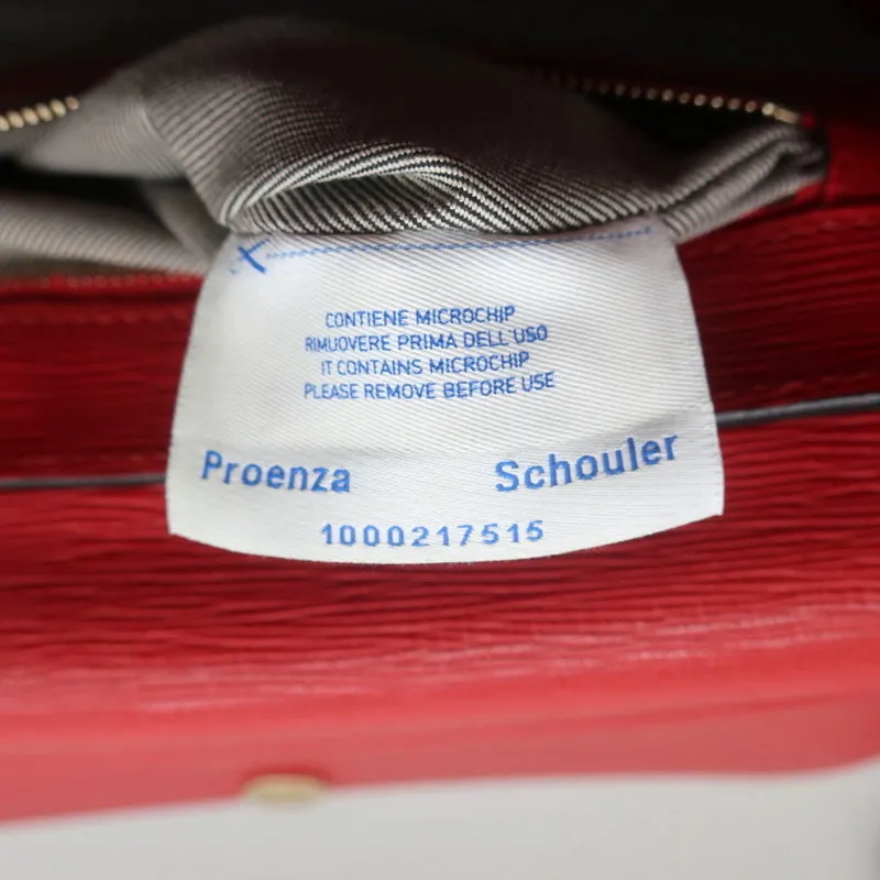 Proenza Schouler PS11 Classic Shoulder Bag Red Linosa Leather Crossbody Satchel