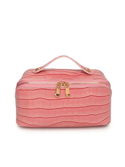 PU Leather Solid Color Wristlet