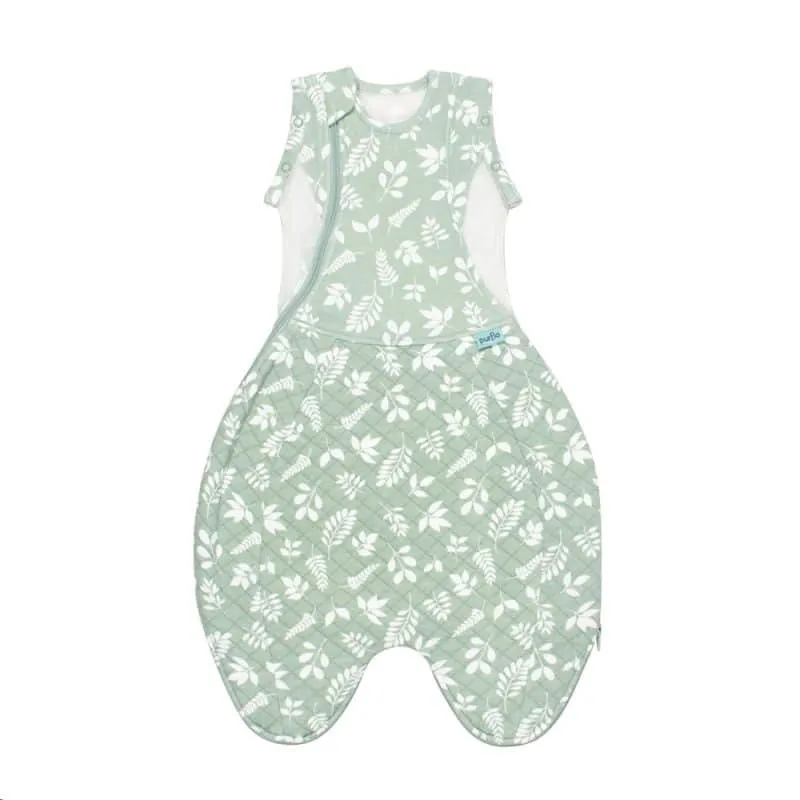 Purflo Swaddle To Sleep Bag 2.5 TOG 0-4 Month Lightweight - Fern (2 Pack)