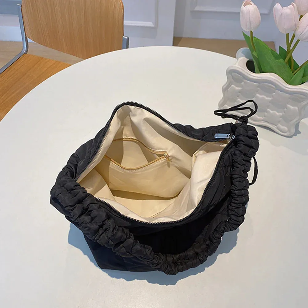 Quilted Puffer Tote Shoulder Bag for Women