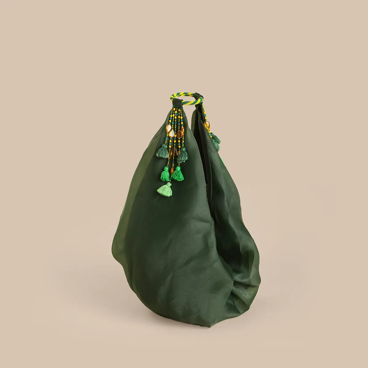 "Bhanvar" PINWHEEL BAG - Green