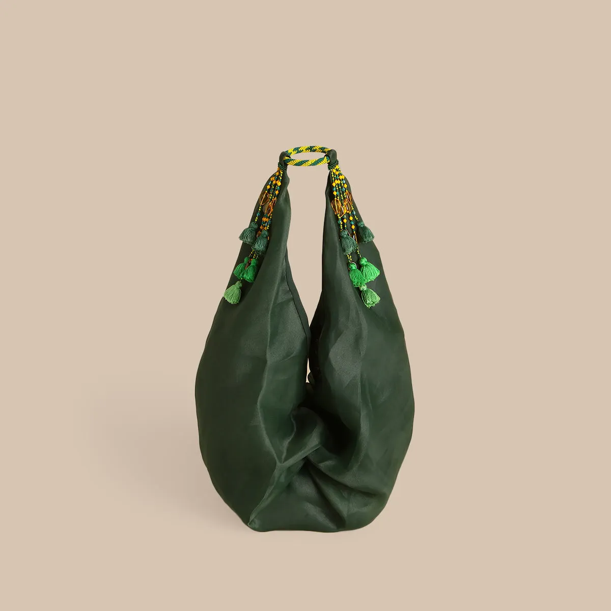 "Bhanvar" PINWHEEL BAG - Green
