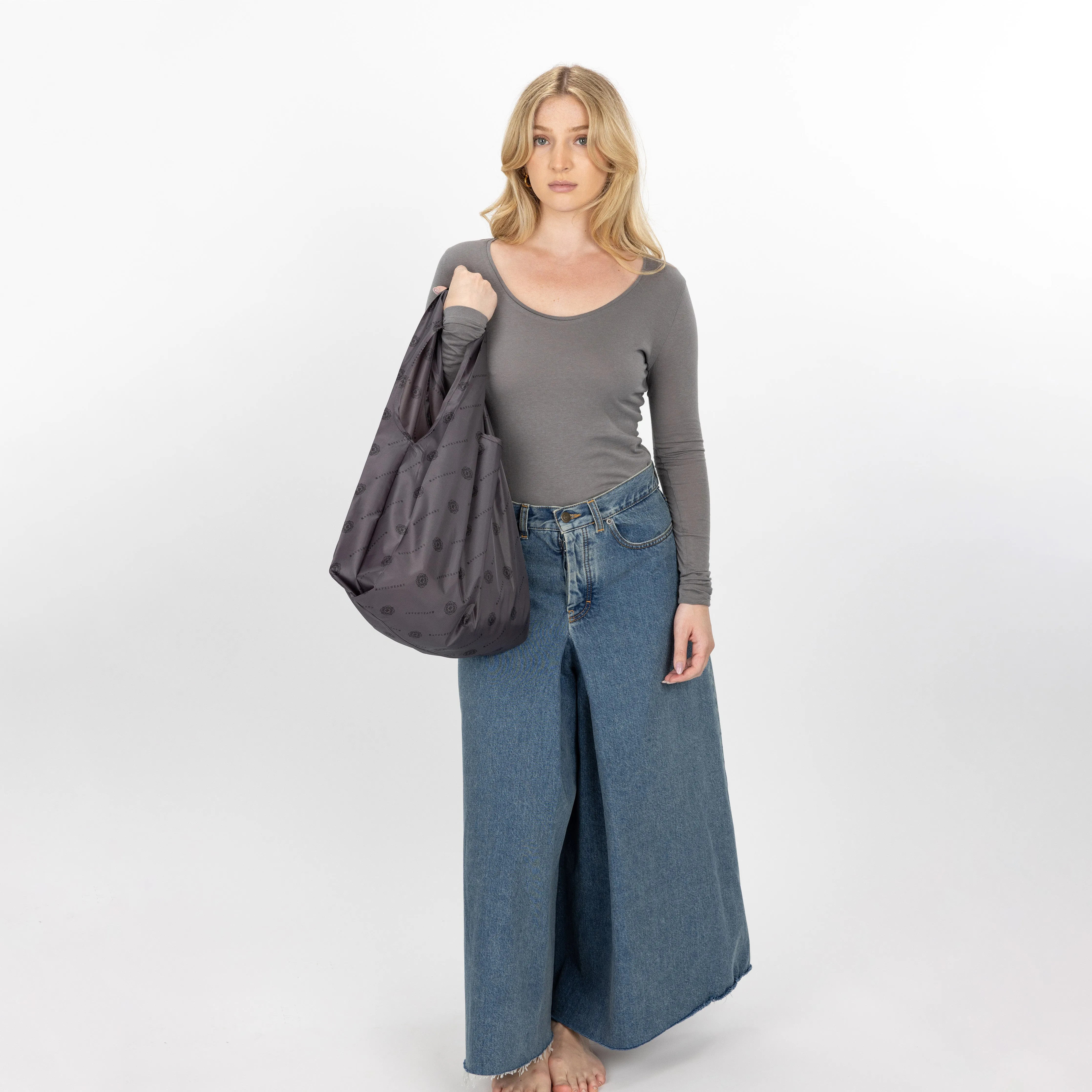 Ravelheart Logo Reusable Shopping Bag - Charcoal Grey