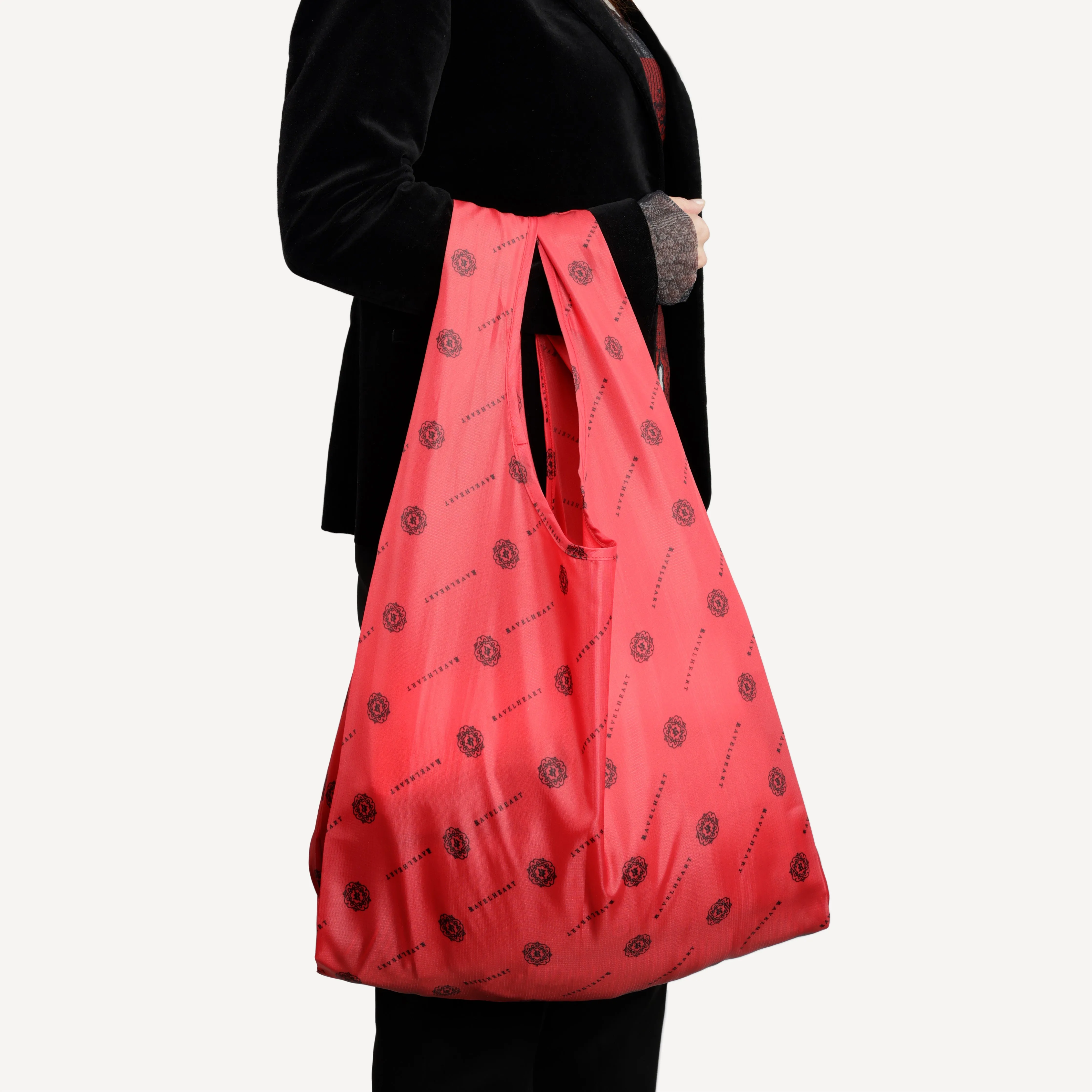 Ravelheart Logo Reusable Shopping Bag - Red