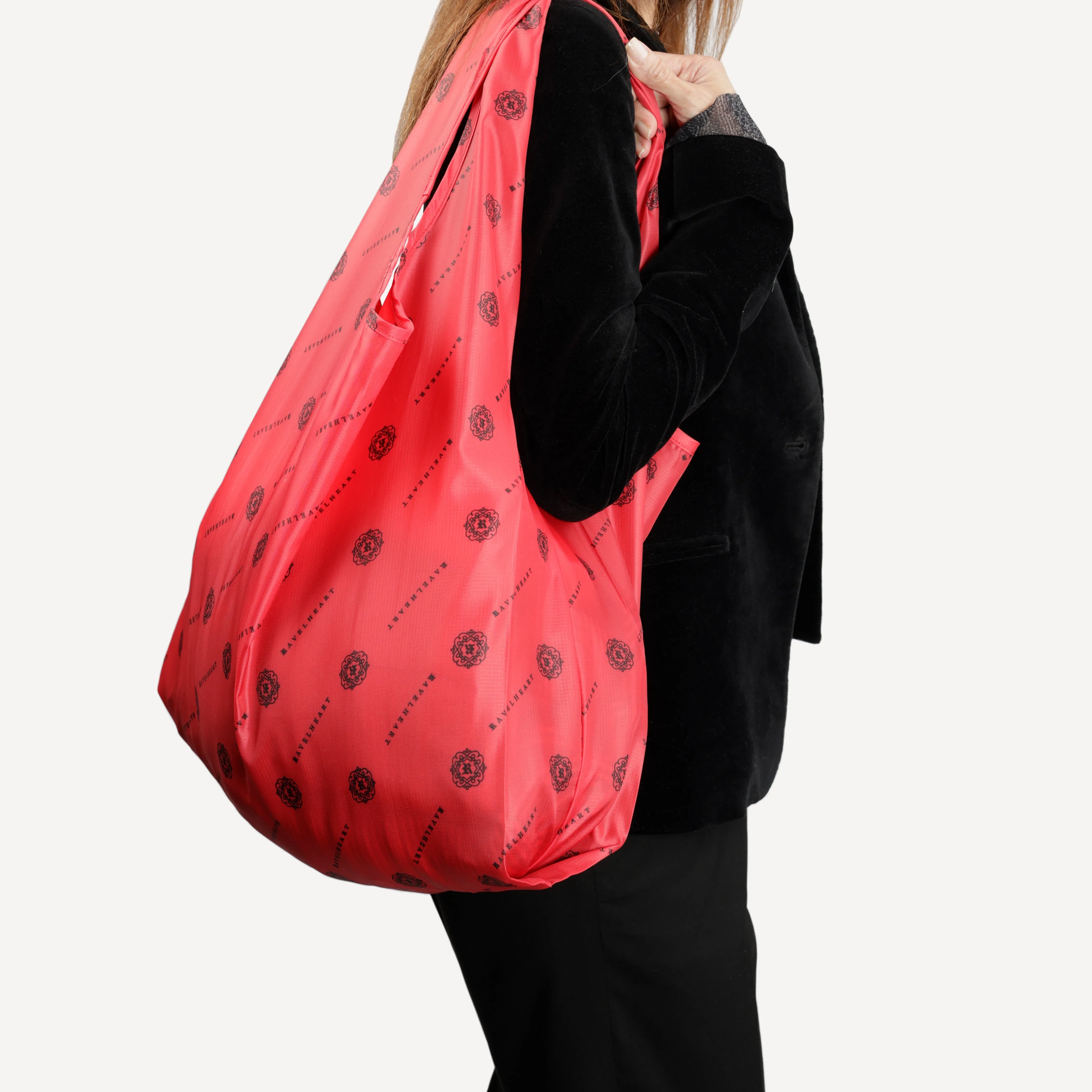 Ravelheart Logo Reusable Shopping Bag - Red