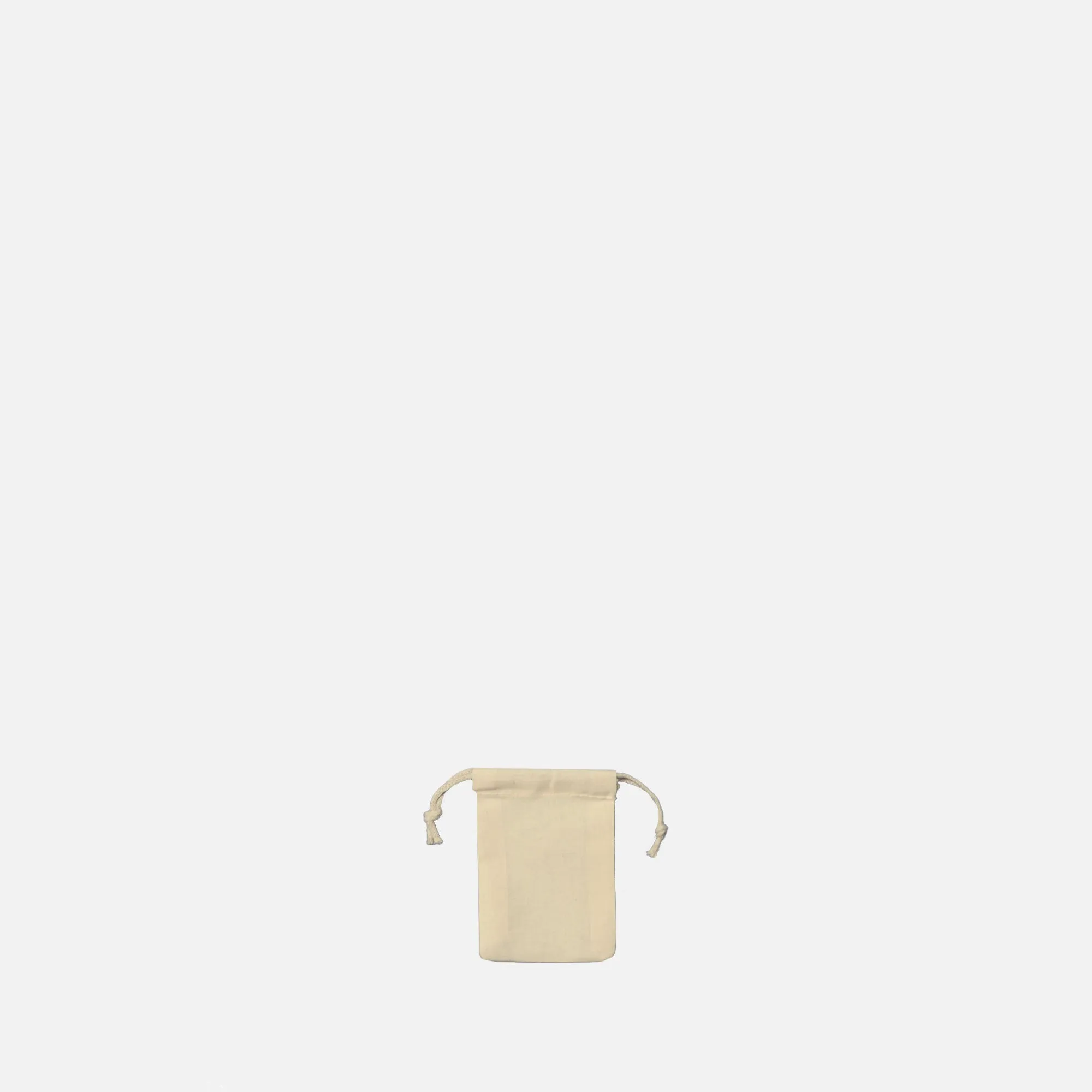 Recycled Cotton Double Drawstring Small 3x4 inches