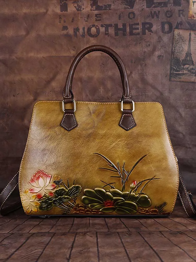 Retro Lotus Casual Bags