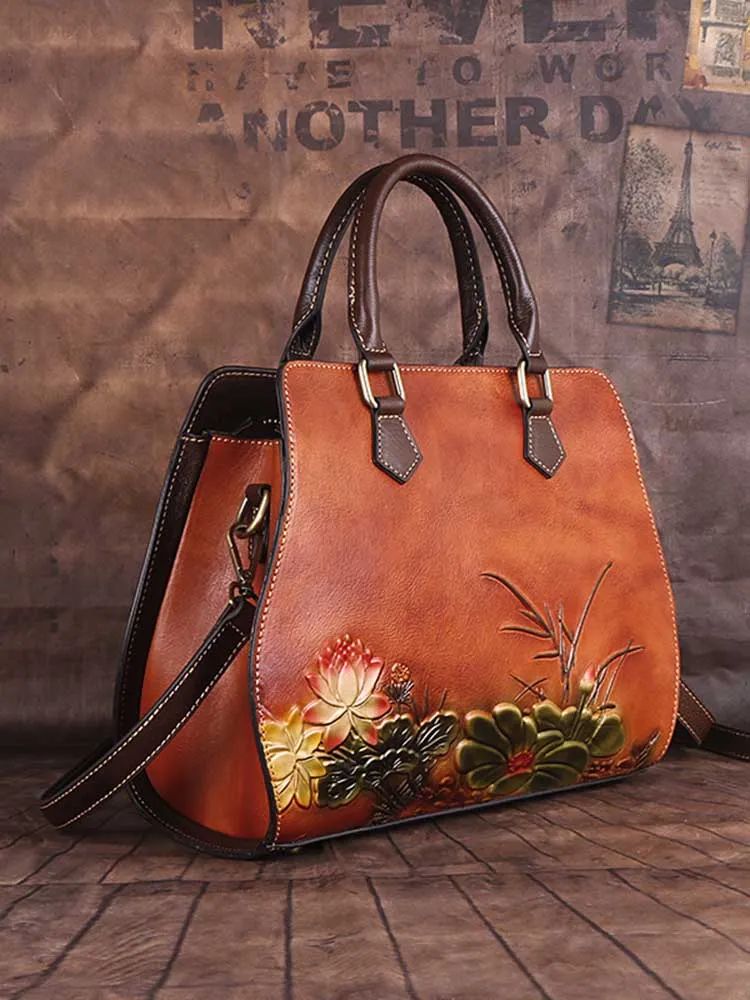 Retro Lotus Casual Bags