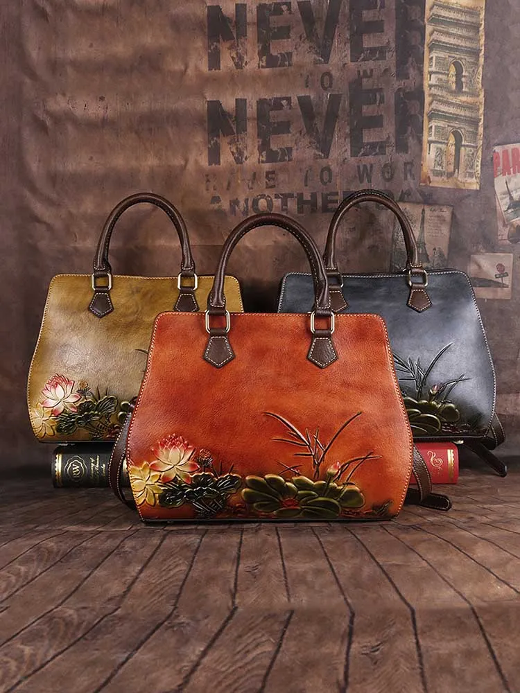 Retro Lotus Casual Bags