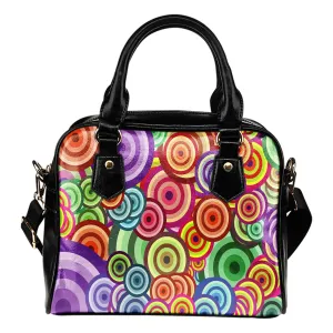 Retro Print Shoulder Handbag