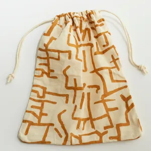 Reusable Cinch Bag - Guston - Gold