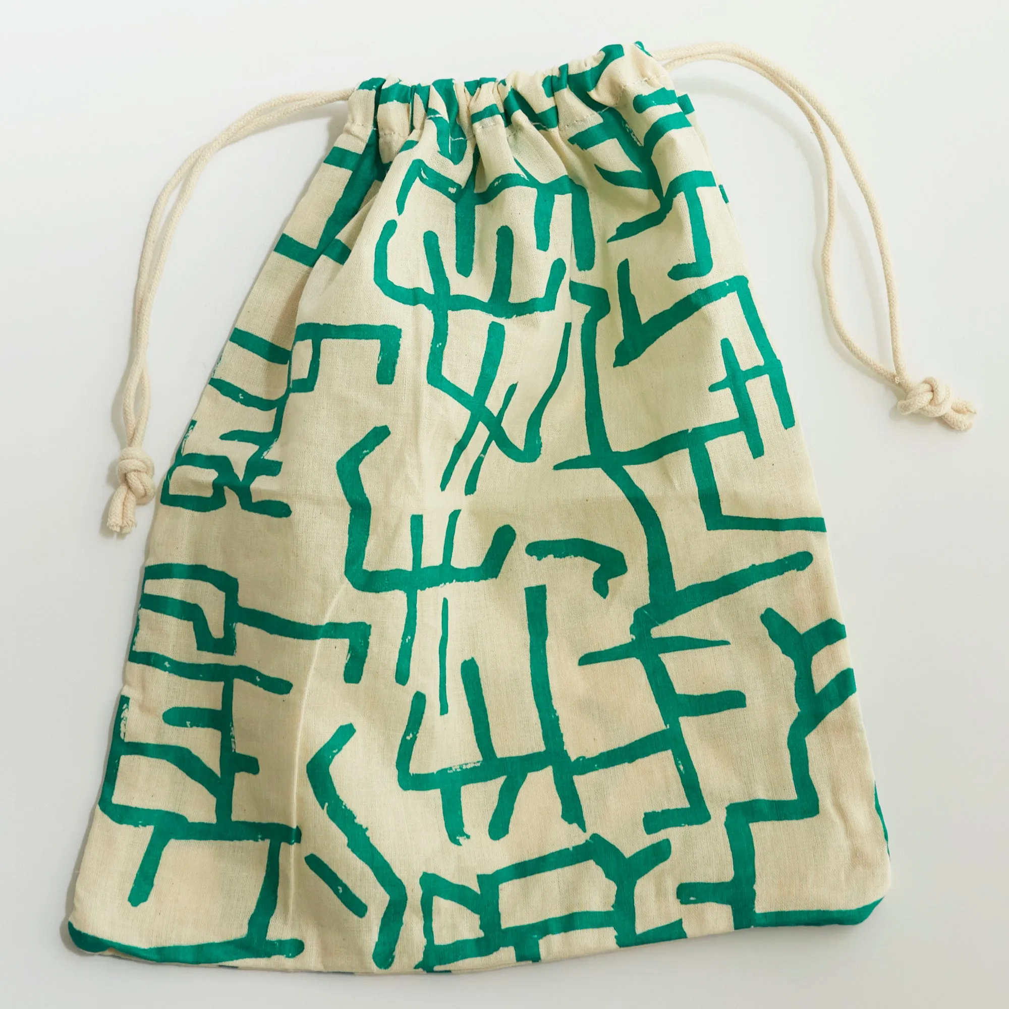 Reusable Cinch Bag - Guston - Kelly Green