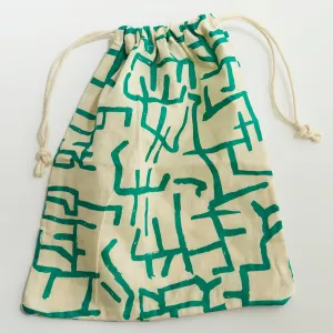 Reusable Cinch Bag - Guston - Kelly Green