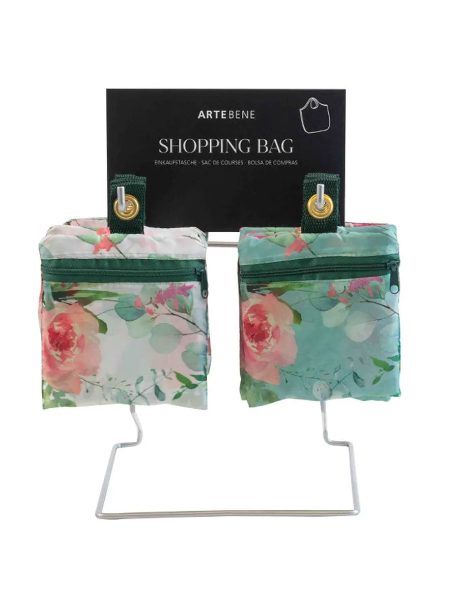 Reusable White Floral Watercolour Shopping Bag