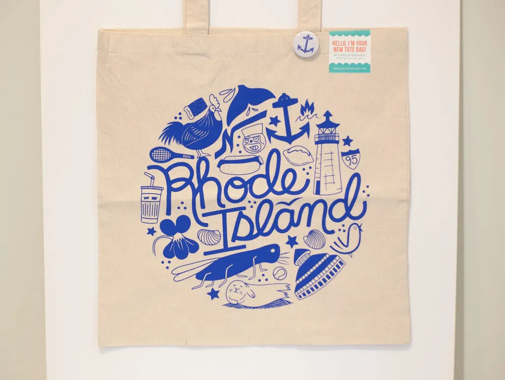 Rhode Island tote bag, Rhode Island souvenir, Rhode Island icons reusable bag, rhode island wedding tote bag