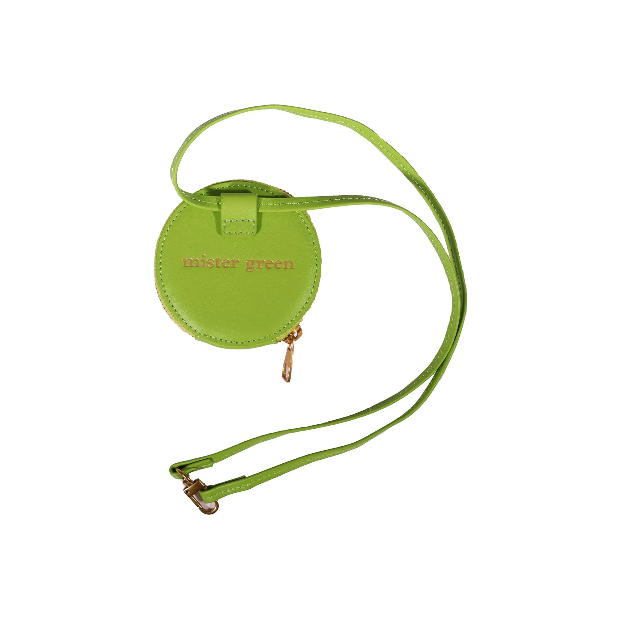 Round Satchel Wallet - Green