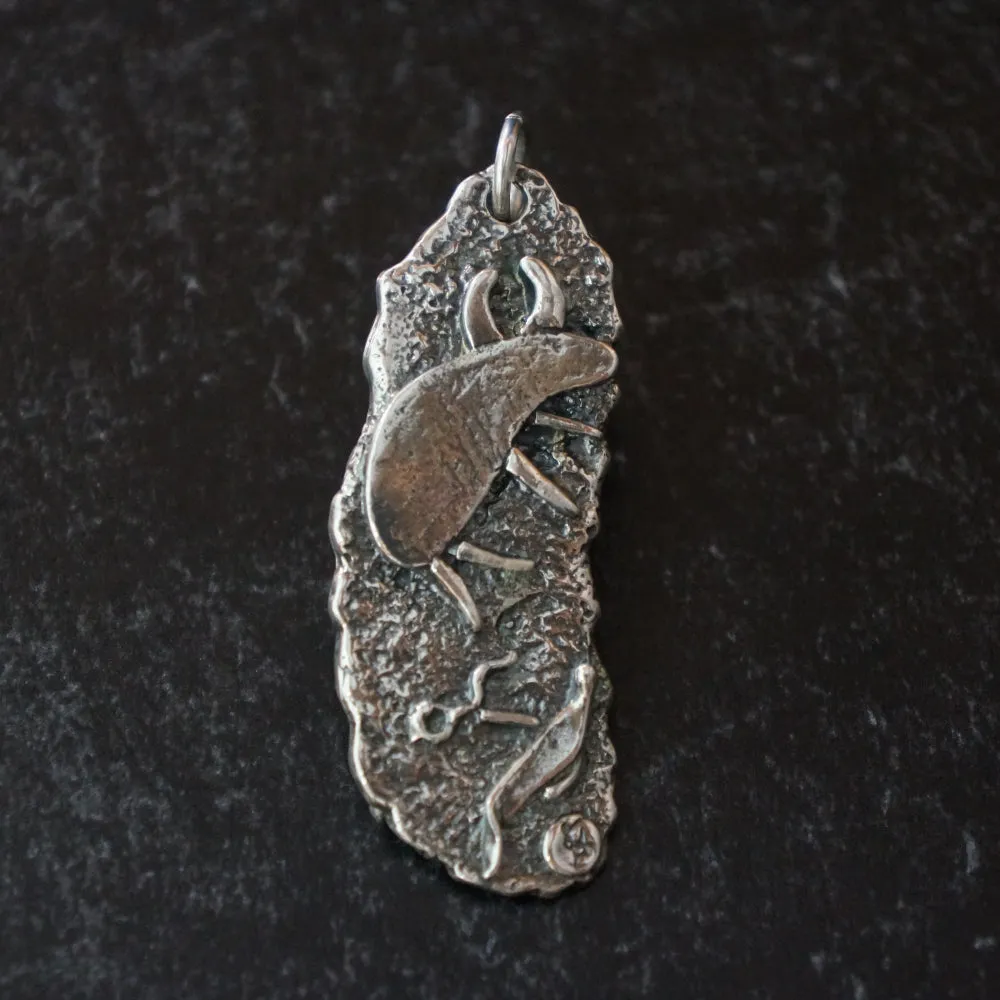 Sacred Buffalo / Dragonfly Pendant
