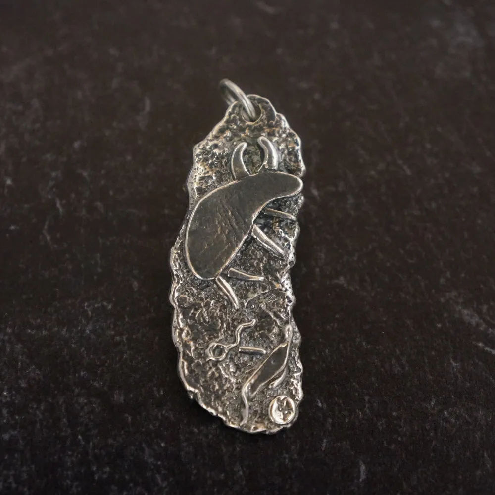 Sacred Buffalo / Dragonfly Pendant