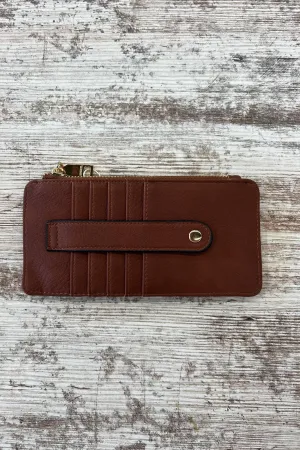 Saige Slim Wallet - Brown