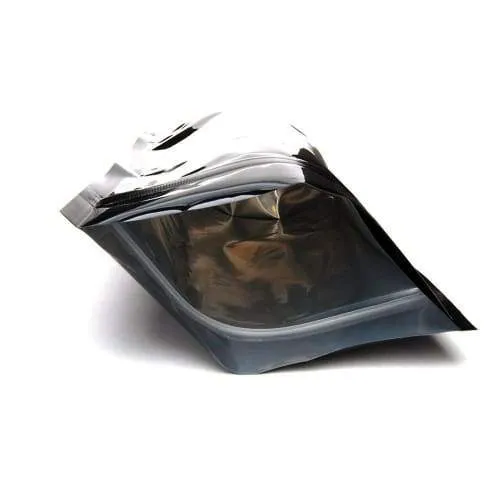 SAMPLE of Mylar Bag Opaque Black 1/8 Oz - 3.5 Grams - (1 Count SAMPLE)
