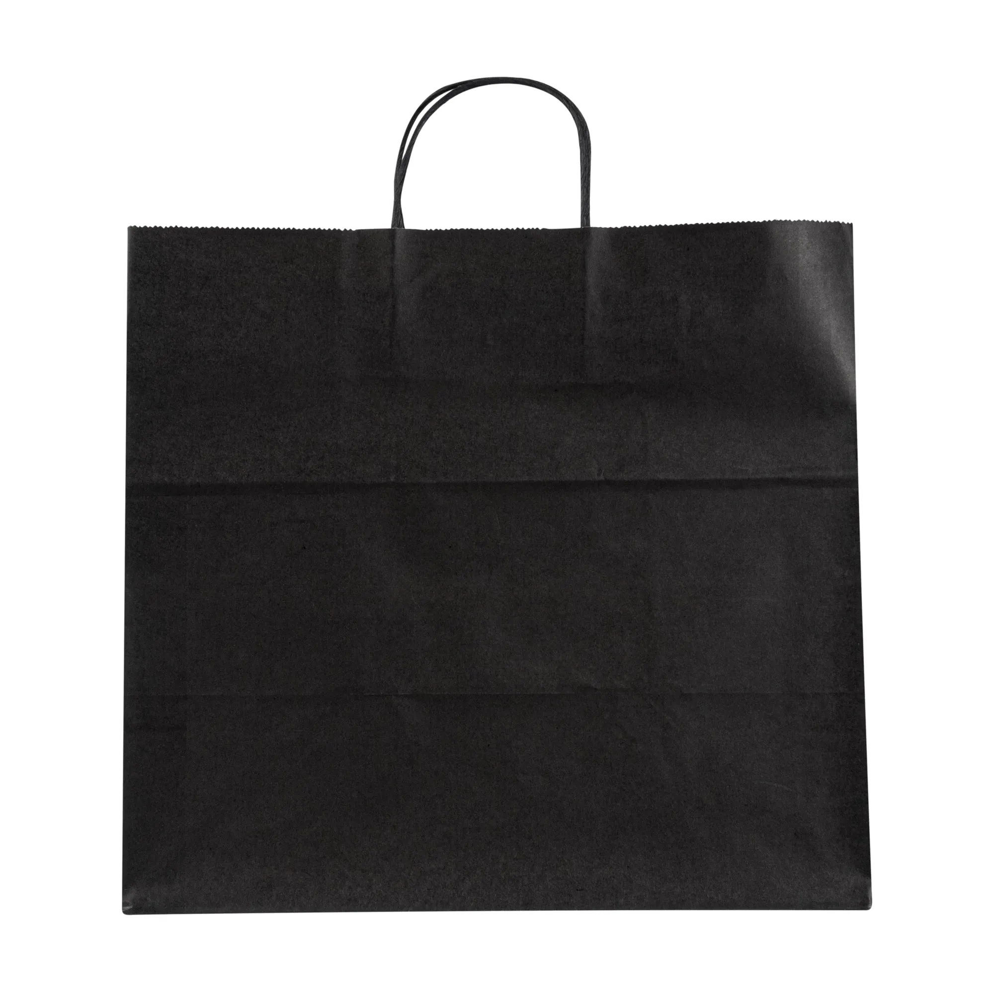 Saving Nature Black Paper Retail Bag - with Handles - 14 1/4" x 8 1/4" x 13 1/4" - 100 count box