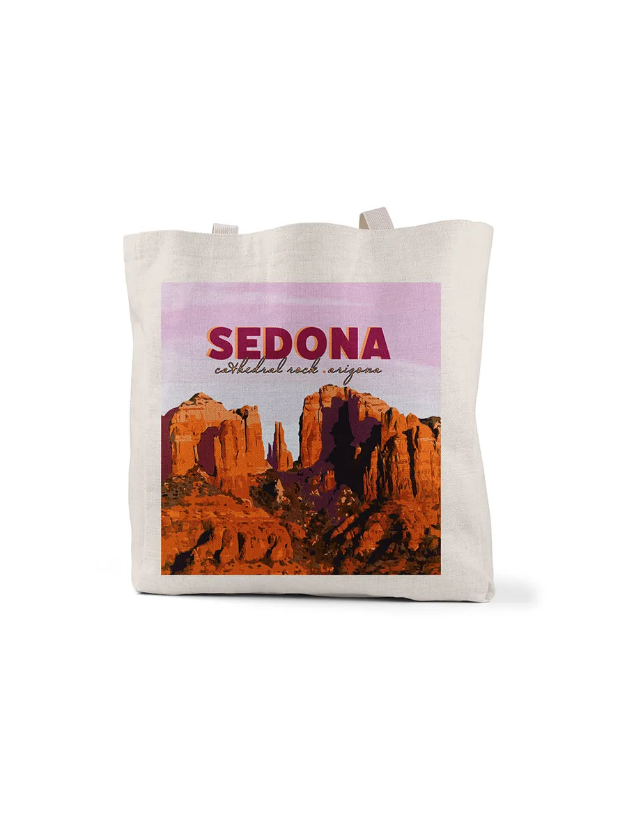Sedona Cathedral Rock Tote Bag, College Student Gift, Mother's Day Gift, Christmas Gift
