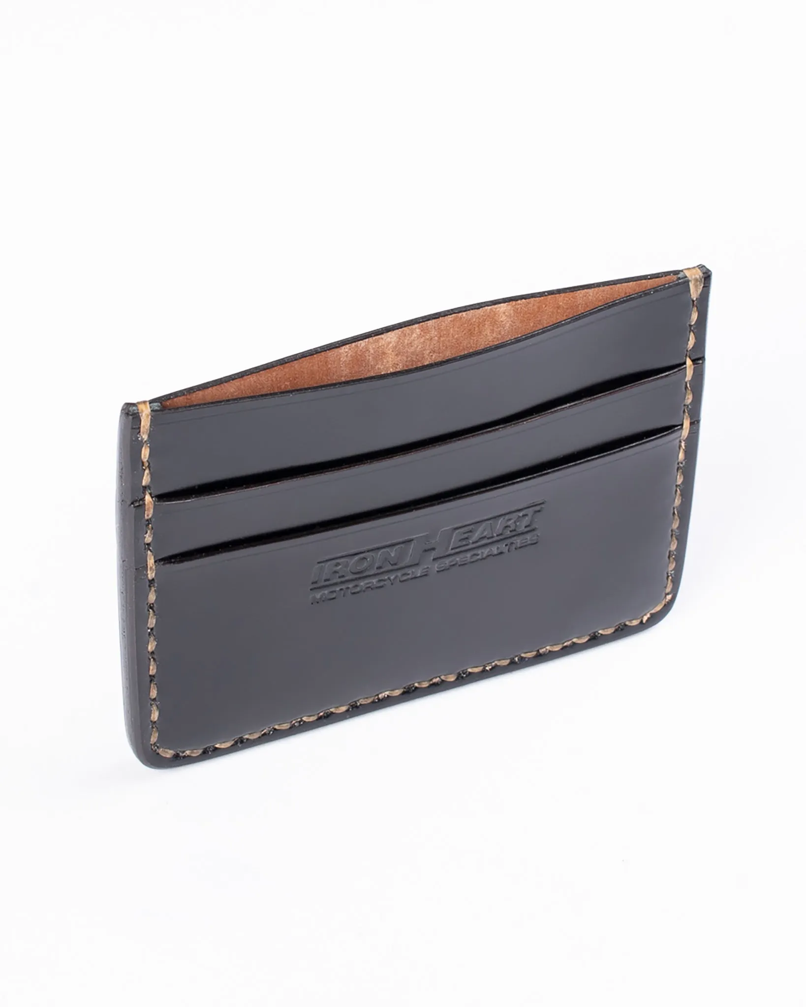 Shell Cordovan Card Holder - Black
