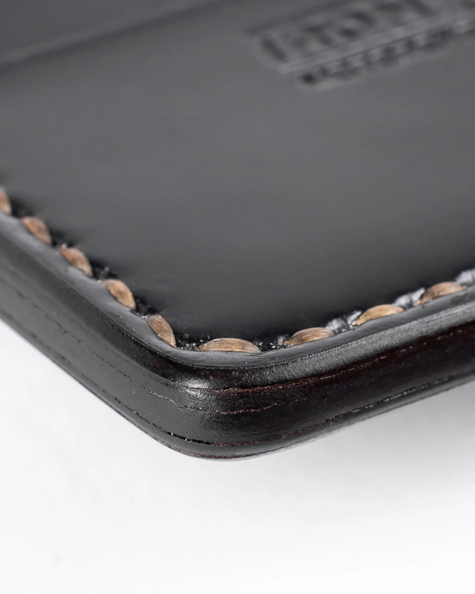 Shell Cordovan Card Holder - Black