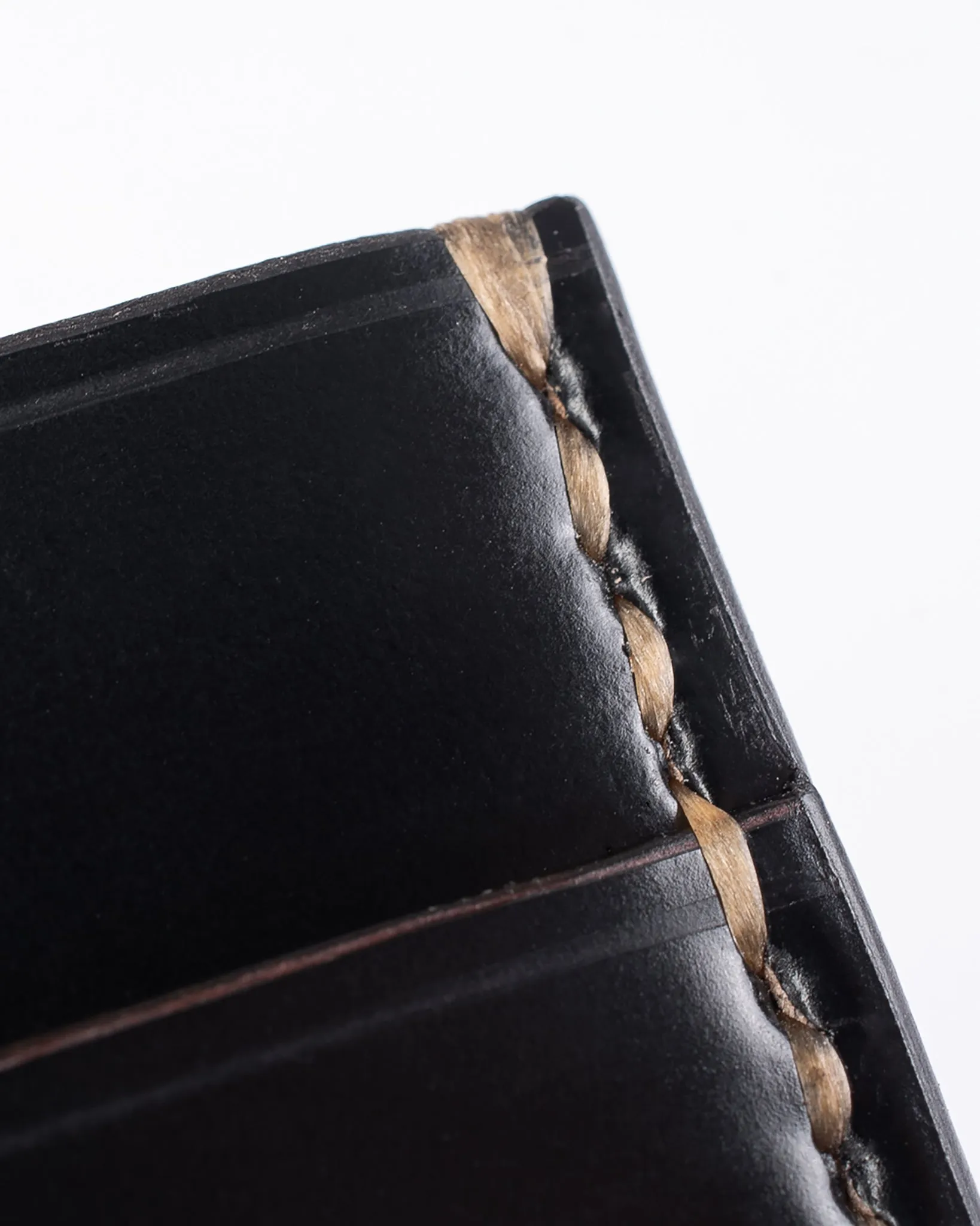Shell Cordovan Card Holder - Black