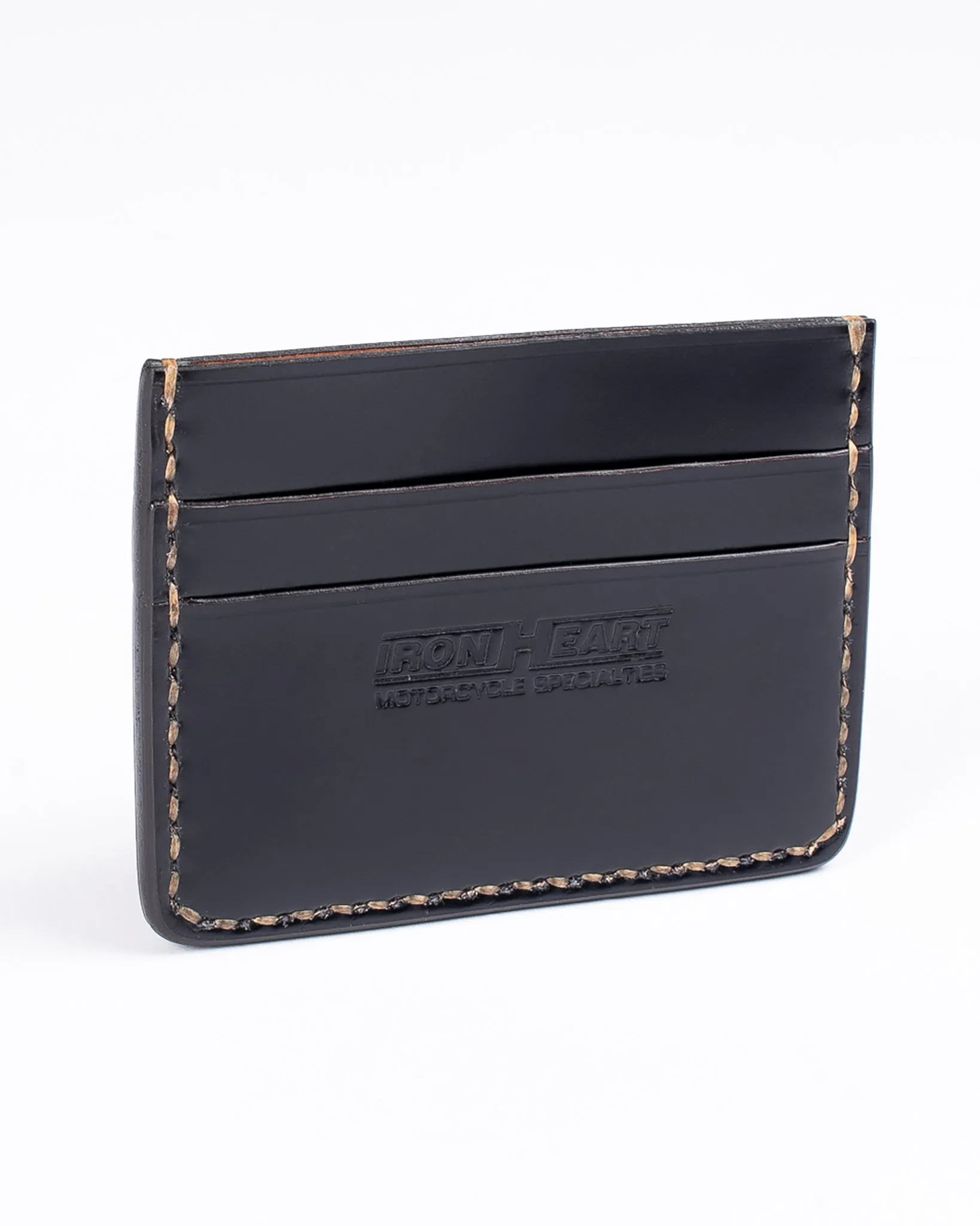 Shell Cordovan Card Holder - Black