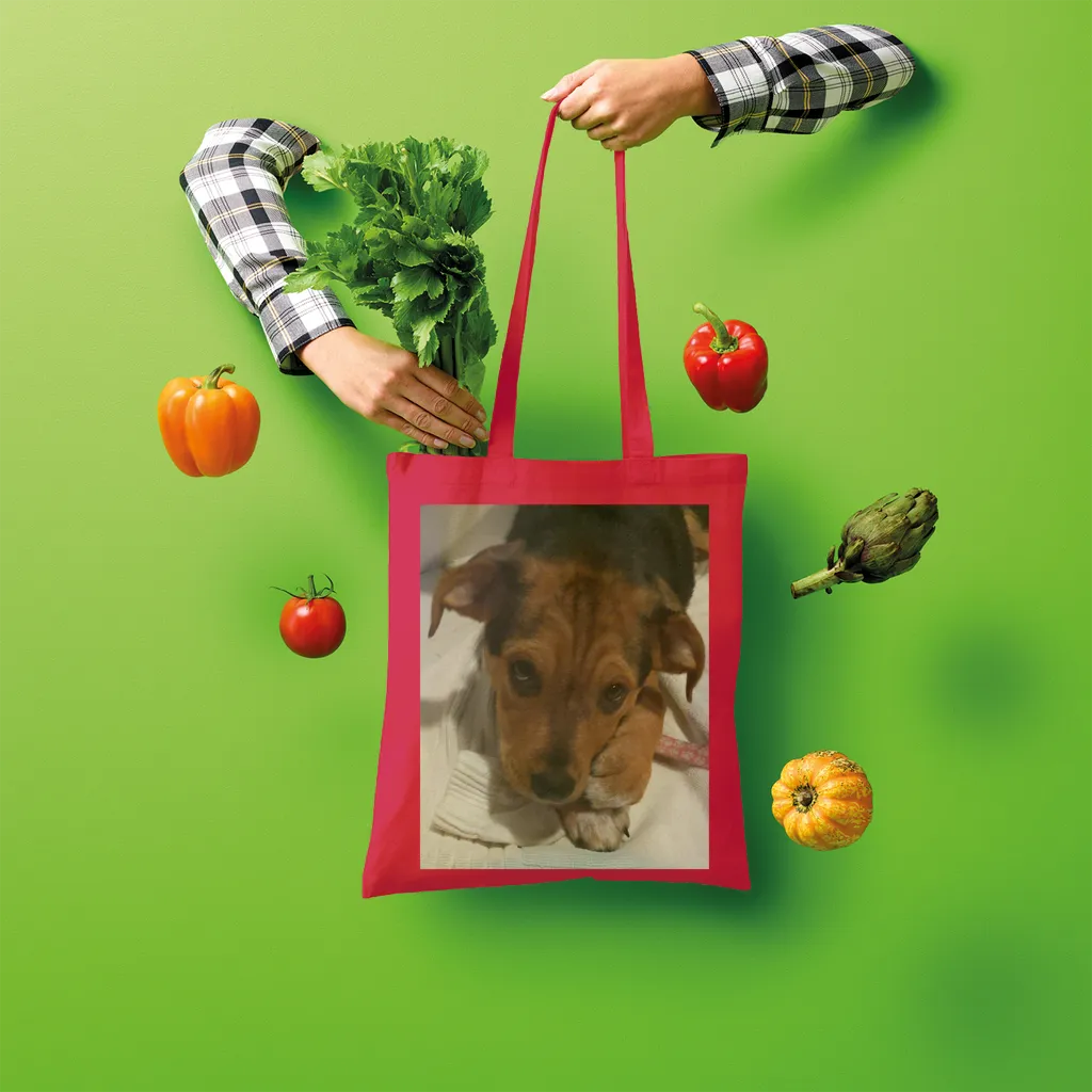 Shopper Tote Bag - Rescue Pets Collection - "Lucy" VI (Many Colors Available)