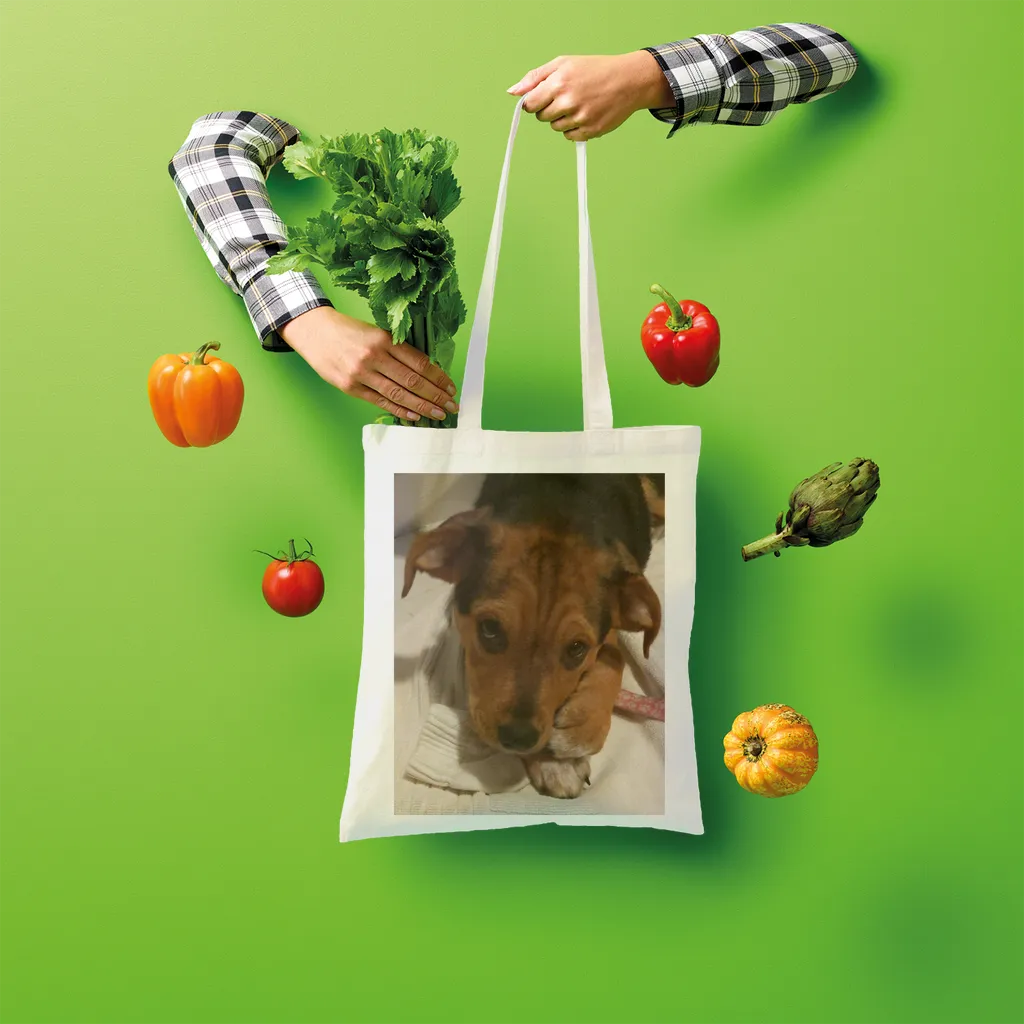 Shopper Tote Bag - Rescue Pets Collection - "Lucy" VI (Many Colors Available)