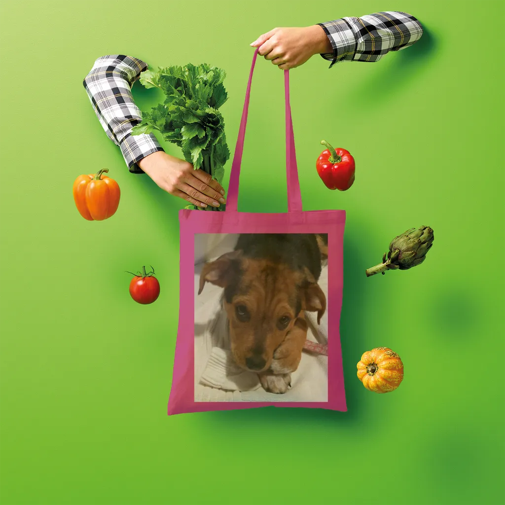 Shopper Tote Bag - Rescue Pets Collection - "Lucy" VI (Many Colors Available)