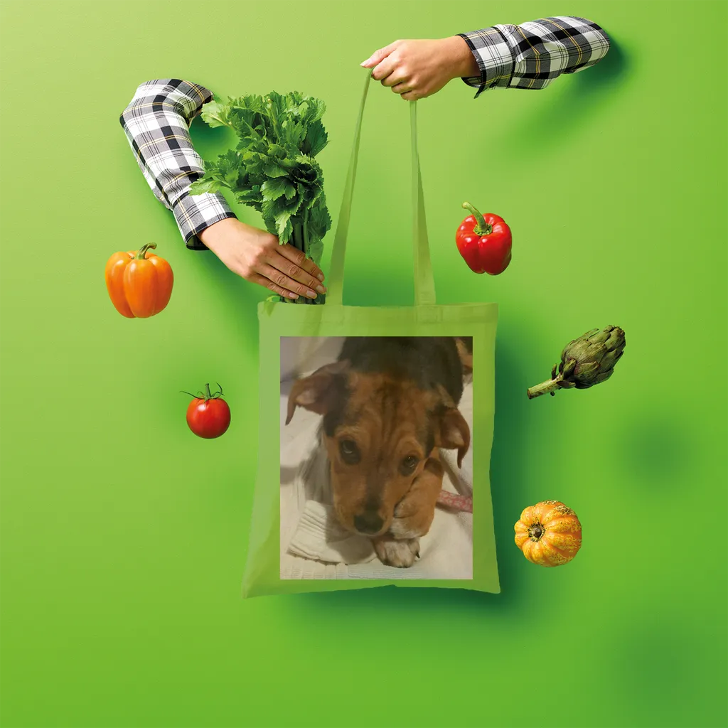 Shopper Tote Bag - Rescue Pets Collection - "Lucy" VI (Many Colors Available)